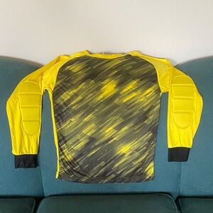 Yellow and Black Long Sleeve Goalie Jersey